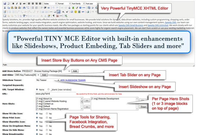 TinyMCE Editor